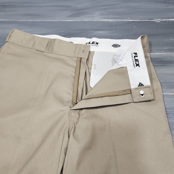 Dickies 874 Original Fit Flex Khaki Pants Men's 36x32 Work Casual - Picture 6 of 7